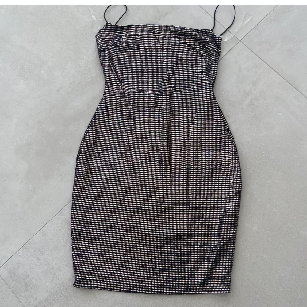 Windsor Gold Glitter Sequin Mini Dress size Small - Picture 4 of 7